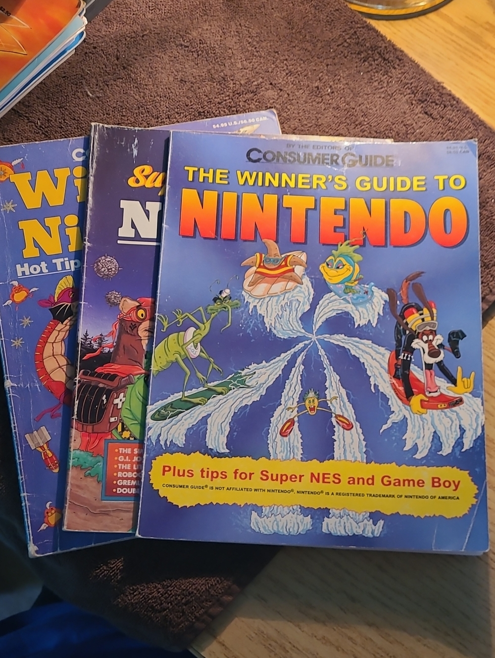 Nintendo Strategy Guides - Bright Blue Covers with Yellow & Red Accents